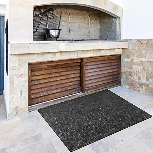 Fireproof Fireplace Rug Non Slip Protection Mat Flame Resistant Pad 1