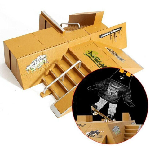 Εξαρτήματα ράμπας πάρκου skate για Tech Deck Mini Fingerboard Finger Board Ultimate Parks 2