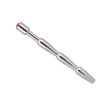 Stainless Steel Red Jewelled Urethral Sound