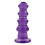 Purple Booty Hunter Silicone Beaded Butt Plug 1