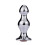 Shafted Bead Stainless Steel Butt Plug (2 Bead) 1