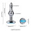 Jewelled Metal TBAR Base Butt Plug (Style D) 1