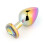 Jewelled Iridescent Metal Butt Plug (3 Piece) 5