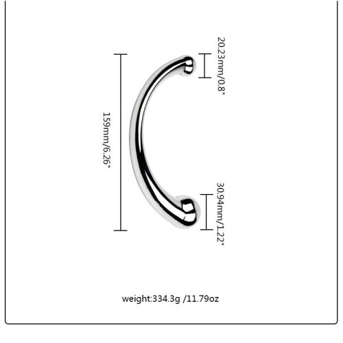 Deluxe Double Ended Stainless Steel Anal Hook (Small)
