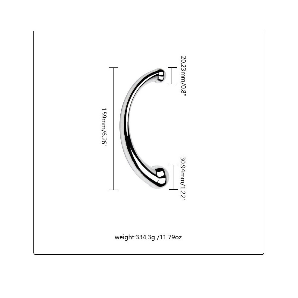 House Of Glass Deluxe Double Ended Stainless Steel Anal Hook (Small)