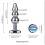 Jewelled Metal TBAR Base Butt Plug (Style D) 2