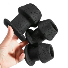 Gaping Hole Black Monster Butt Plug (Small)