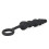 Black Silicone Beaded Booty Toy (Small) 1