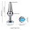Jewelled Metal TBAR Base Butt Plug (Style D) 4