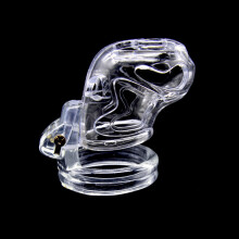 Dicktator Smooth ABS Chastity Cage (Clear)