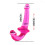 Crystal Clear Curveball Double Ended Black Dildo 5