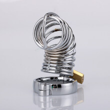 Stainless Steel Spiral Chastity Cage (45mm)