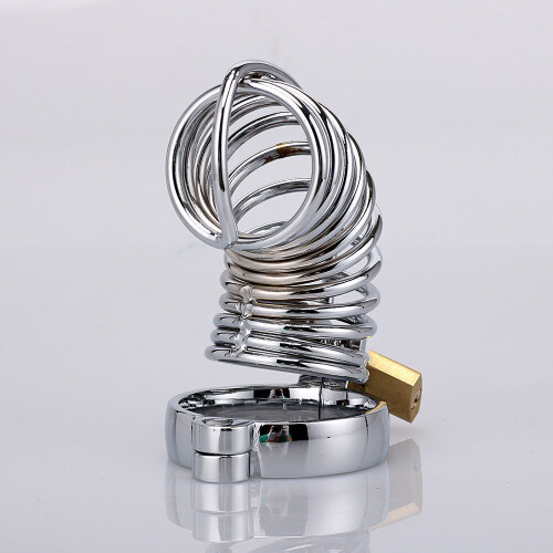 Stainless Steel Spiral Chastity Cage (45mm)