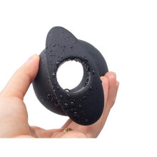 Black Open Sesame Tunnel Butt Plug (Medium)