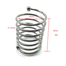 35mm Spiral Stainless Steel Cock Ring
