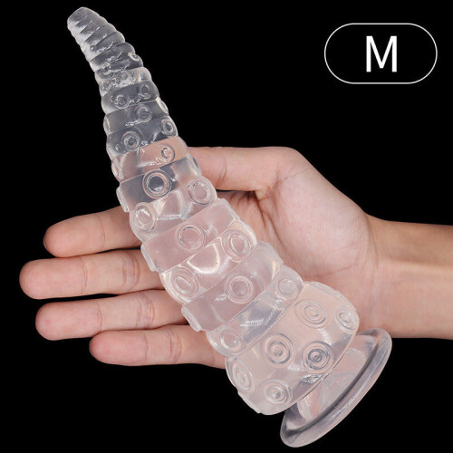 Octopussy Monster Tentacle Swirl Dildo (White, Medium)