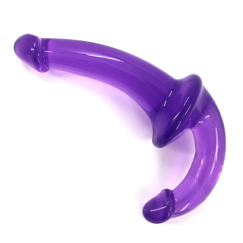 Crystal Clear Curveball Double Ended Black Dildo 2