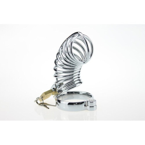 Stainless Steel Spiral Chastity Cage (45mm) 2