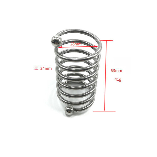 28mm Spiral Stainless Steel Cock Ring