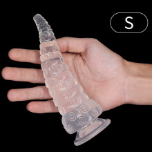 Octopussy Monster Tentacle Swirl Dildo (White, Small)