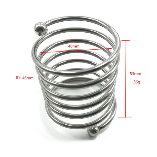 40mm Spiral Stainless Steel Cock Ring 2