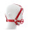 Red Bondage O-Ring Gag Head Harness 1