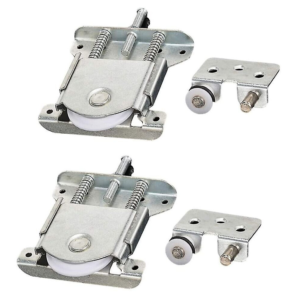 Set Of 2 Sliding Pieces For Wardrobe Door, Wheels, Wheels, Wheels, Rollers, Guides With Shock Absorber Pad, Load Capacity 20 Kg_happyshop-image-OPC-PCK75V8-NEW