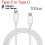 Fast PD Charger Data Sync USB Type C Cable Cord for Apple iPhone 15 Plus Pro Max 3