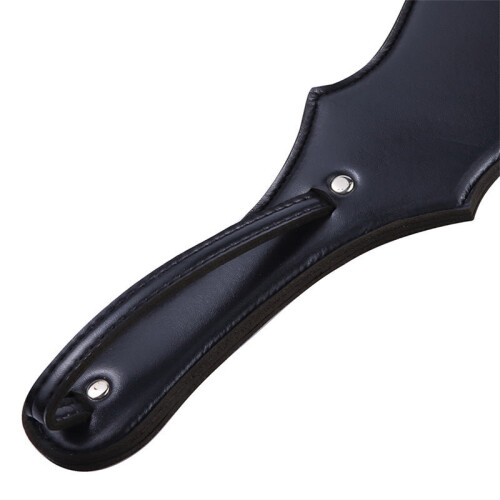 Beautifully Bound Black Faux Leather Paddle 1