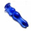 Glacier Glass Blue Bobble Dildo 1