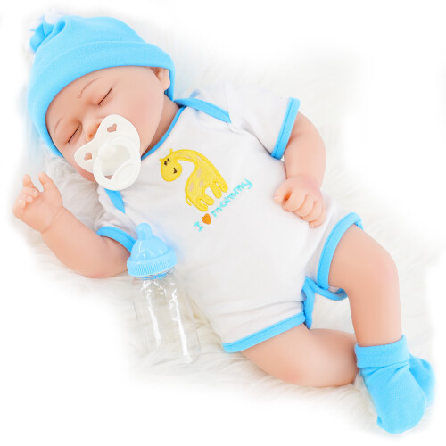 (Sleeping Boy) BiBi Doll Reborn Baby Doll Realistic 17