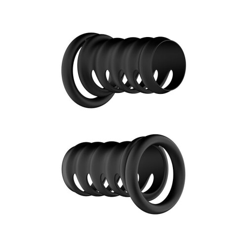 Silicone Penis Sleeve (Black) 2