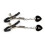 Nipple Clamps with a Heart Shaped Lock (Black) 1