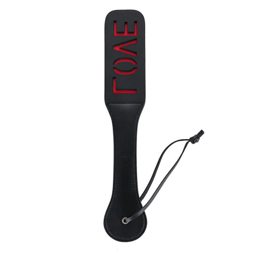 Imprint BDSM Paddle with Reverse Text (Love)