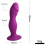 Sensual Waves Silicone Suction Cup Dildo (Purple) 8