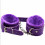 Purple Leather Bondage Cuffs 1