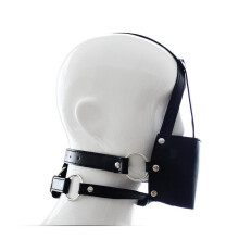 Faux Leather Gimp Mask Muzzle (Pink)