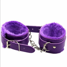 Pink Leather Bondage Cuffs