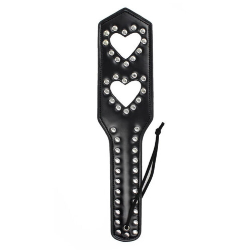 Pink Studded Spanking Paddle 1