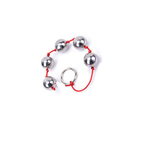 Stainless Steel Anal Beads (Silver)