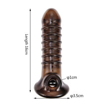 Textured Penis Sleeve (Clear)