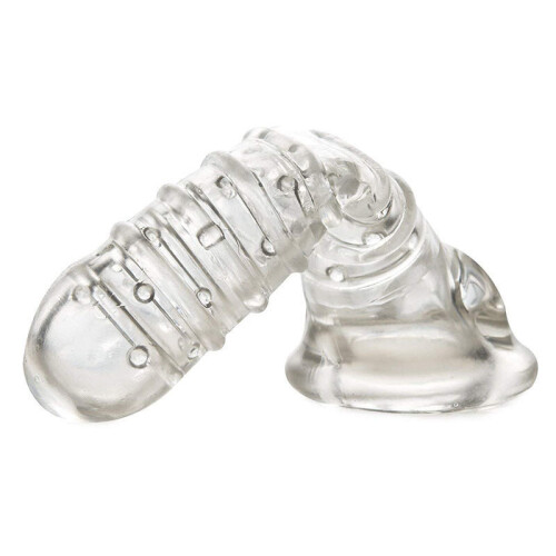 Textured Penis Sleeve (Clear) 2