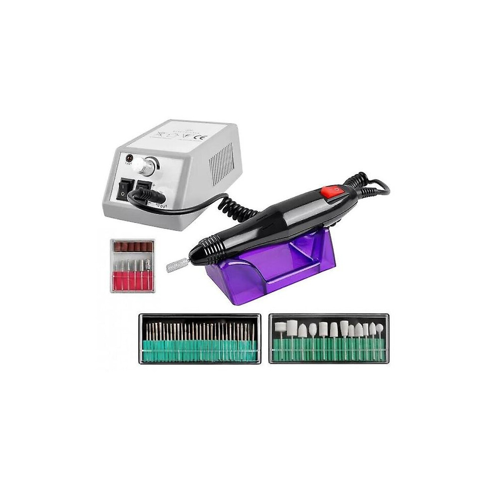 Grey Electric Nail File With 54 Accessories - Pedicure / Manicure Hy
