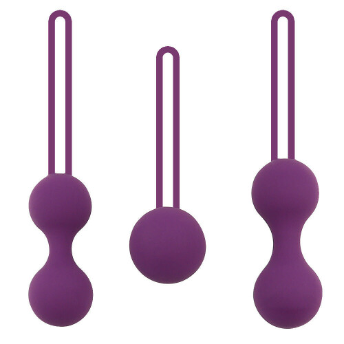 Purple Silicone Kegel Toning Set