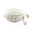 White Padded Leather Collar and Chained Leash 3