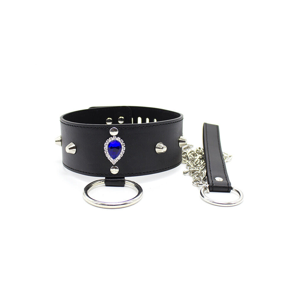 House Of Glass Royal Secret Faux Leather Collar And Lead