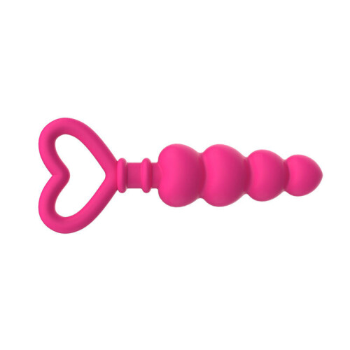 Silicone Heart Anal Beads 2