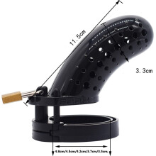 Spotted Dick Clear Chastity Cage (Large)
