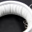 White Padded Leather Collar and Chained Leash 4