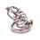 Chastity Cage with Silicone Urethral Sound (45mm) 1